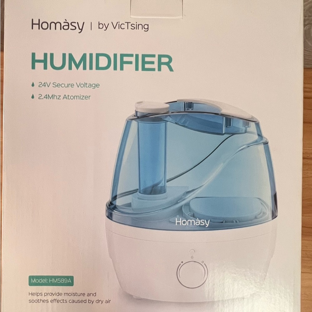 Homasy Humidifier Moisture Quite 360 degree nozzle